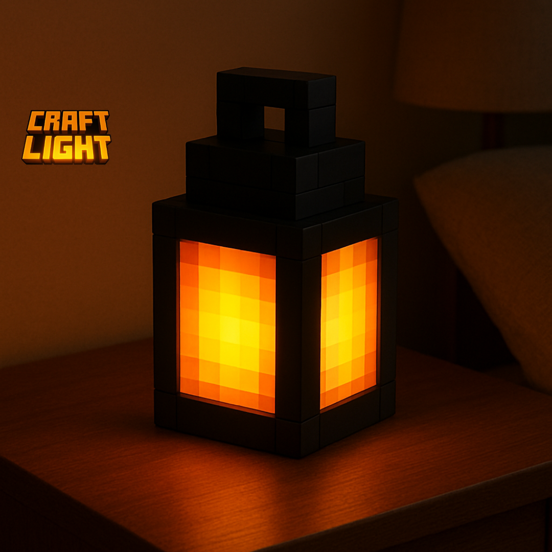 Lámpara LED Estilo Minecraft 16 colores